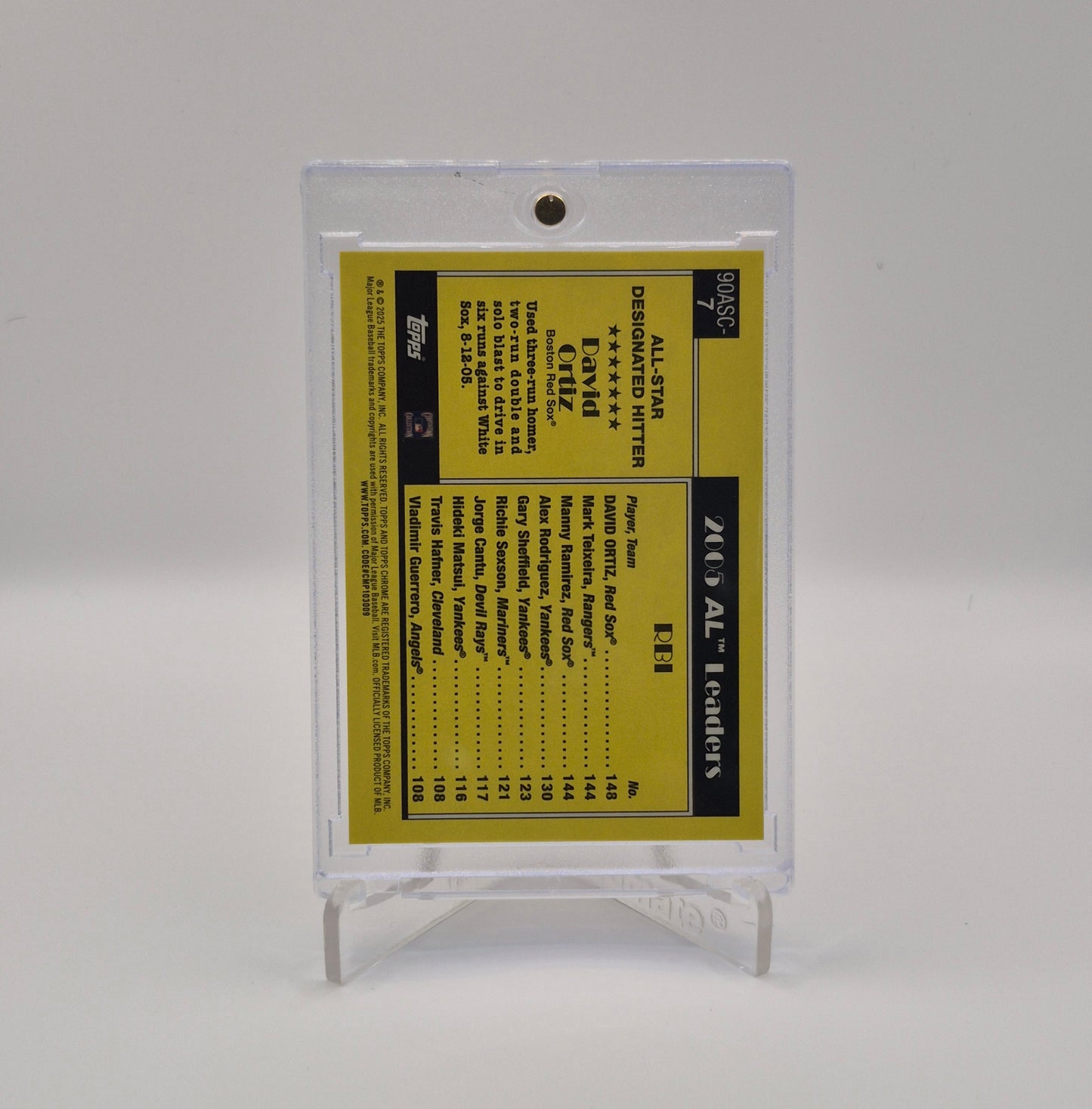 2025 Topps David Ortiz All Star Mojo Refractor /50