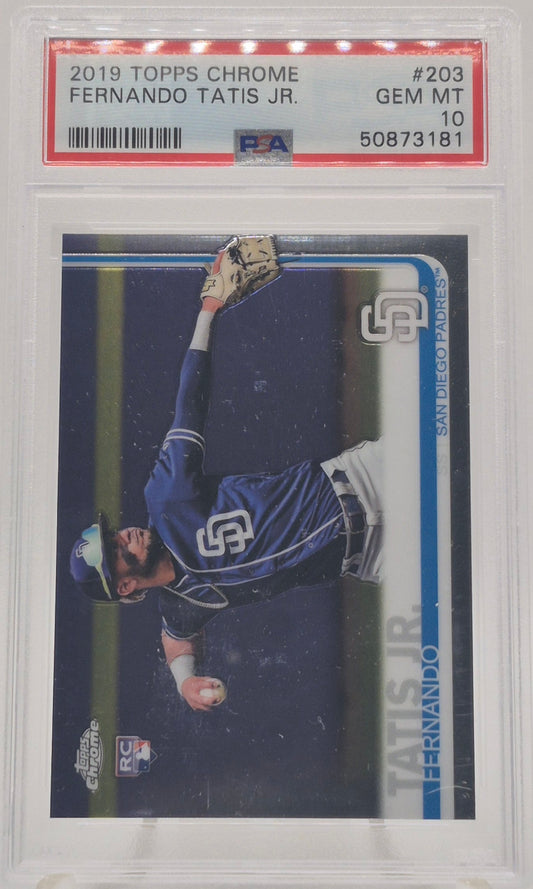 2019 Topps Chrome Fernando Tatis Jr. PSA 10