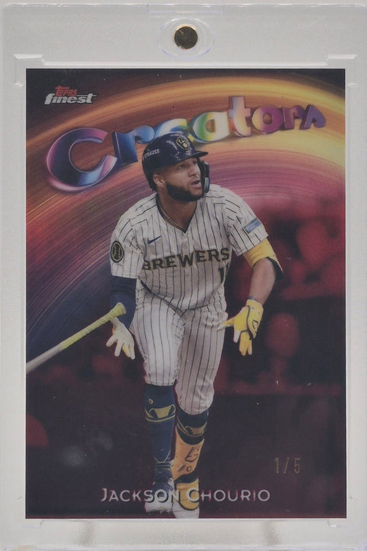 2025 Topps Finest Jackson Chourio Creators 1/5
