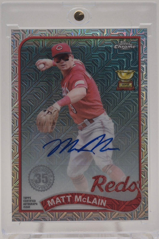 2024 Topps Matt Mclain Mojo Refractor Autograph