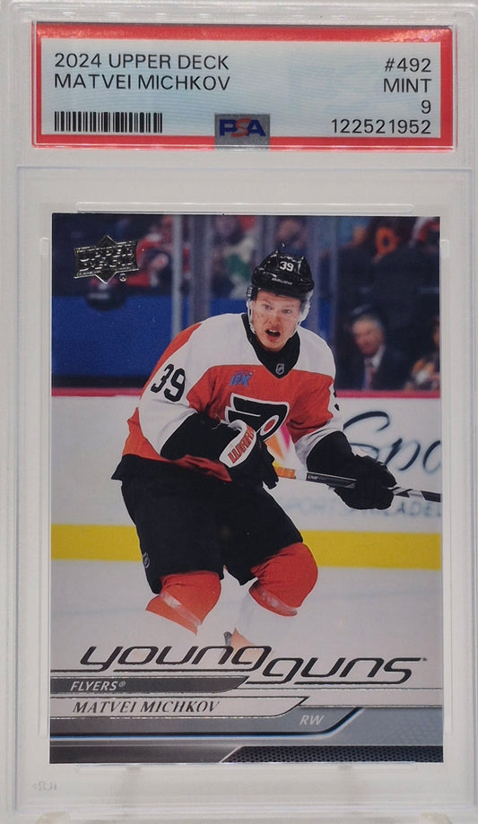 2024-25 Matvei Mitchcov Young Guns PSA 9