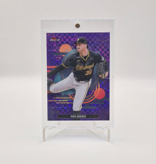 2025 Topps Finest Paul Skenes Purple Checkerboard /99