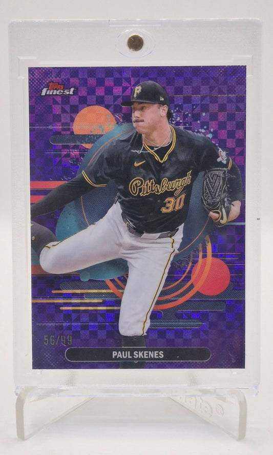 2025 Topps Finest Paul Skenes Purple Checkerboard /99