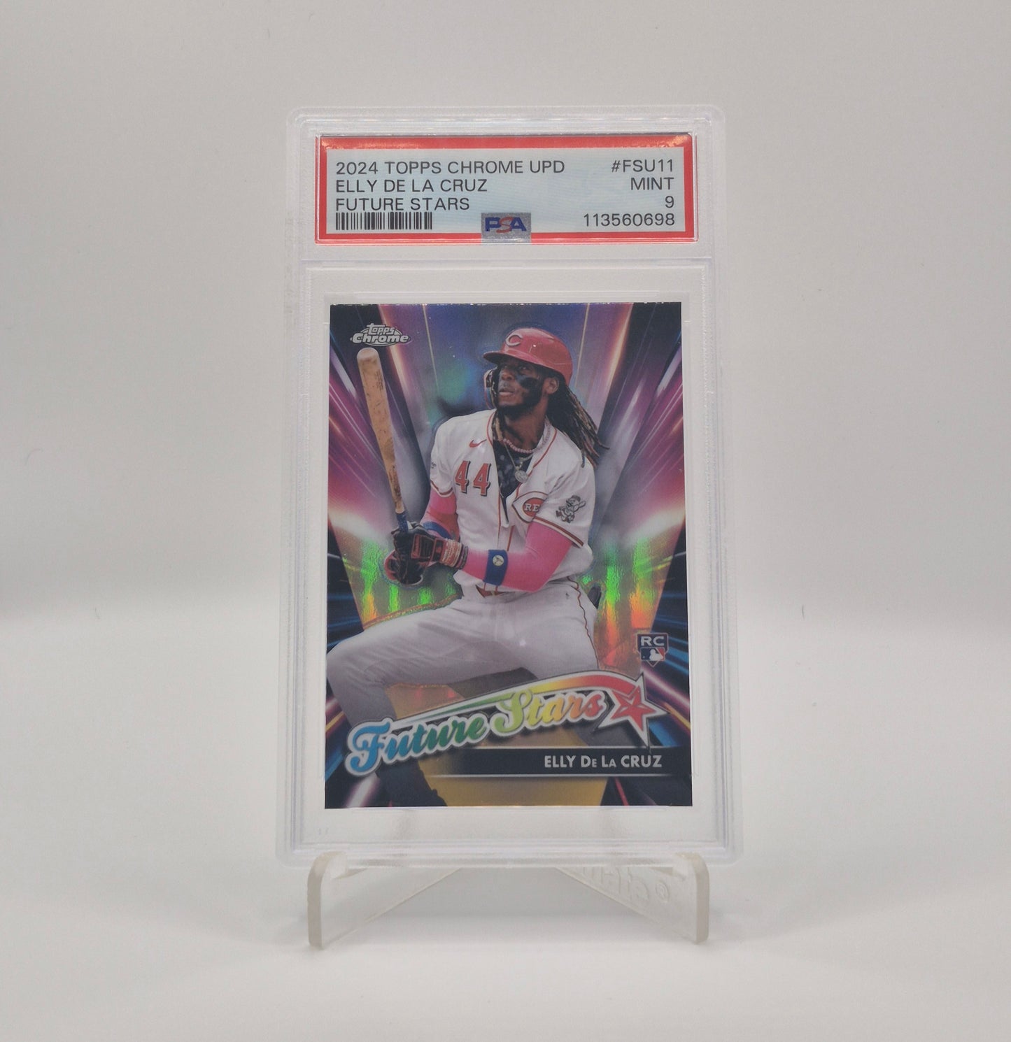 2024 Topps Chrome Update Elly De La Cruz Future Stars PSA 9
