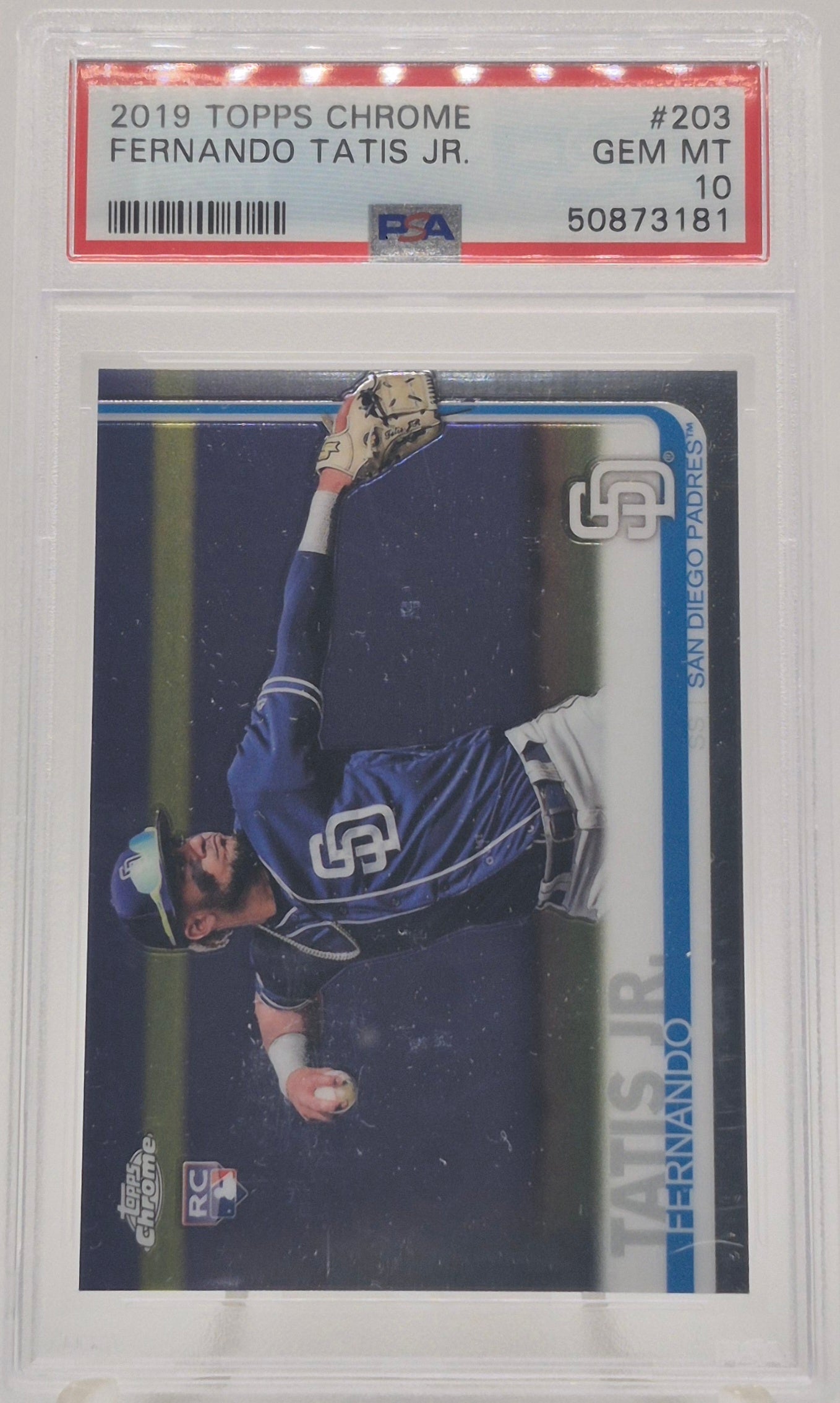 2019 Topps Chrome Fernando Tatis Jr. PSA 10