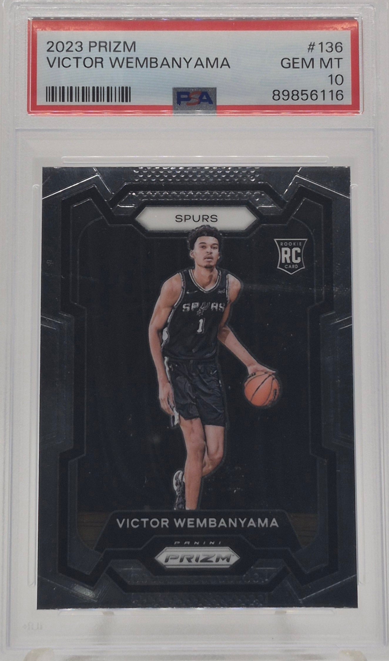 2023 Panini Prizm Victor Wembanyama PSA 10