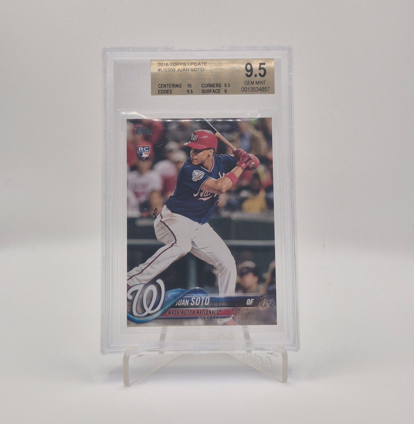 2018 Topps Update Juan Soto BGS 9.5