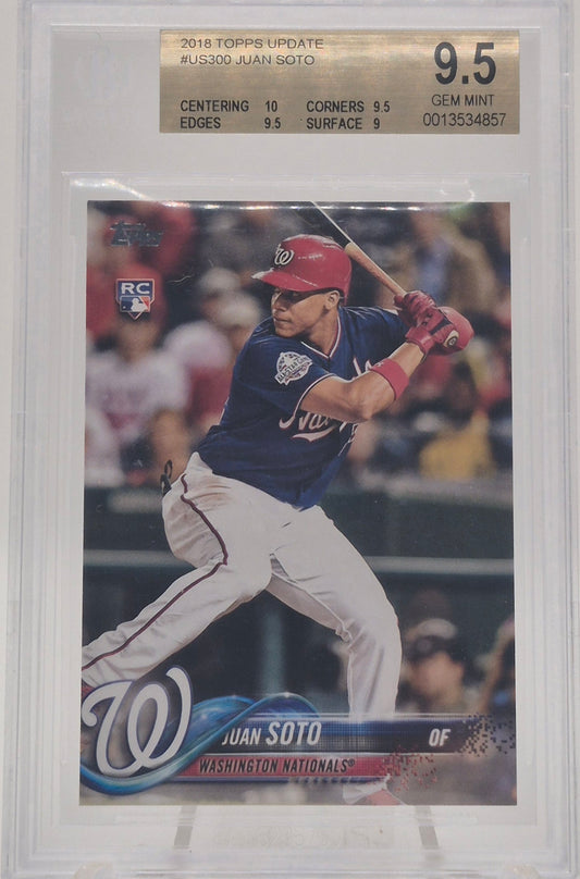 2018 Topps Update Juan Soto BGS 9.5