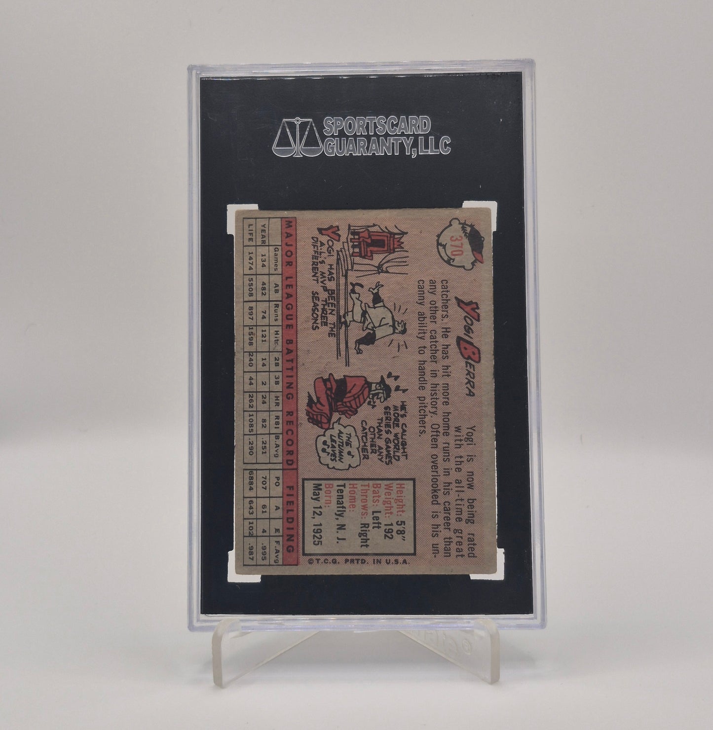 1958 Topps Yogi Berra SGC 4