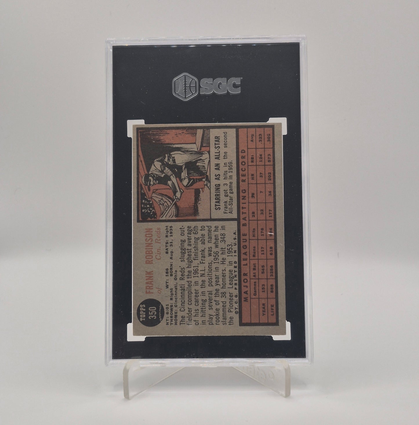 1962 Topps Frank Robinson SGC 4