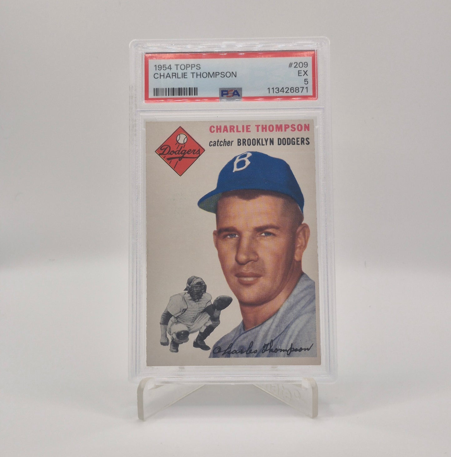 1954 Topps Charlie Thompson PSA 5