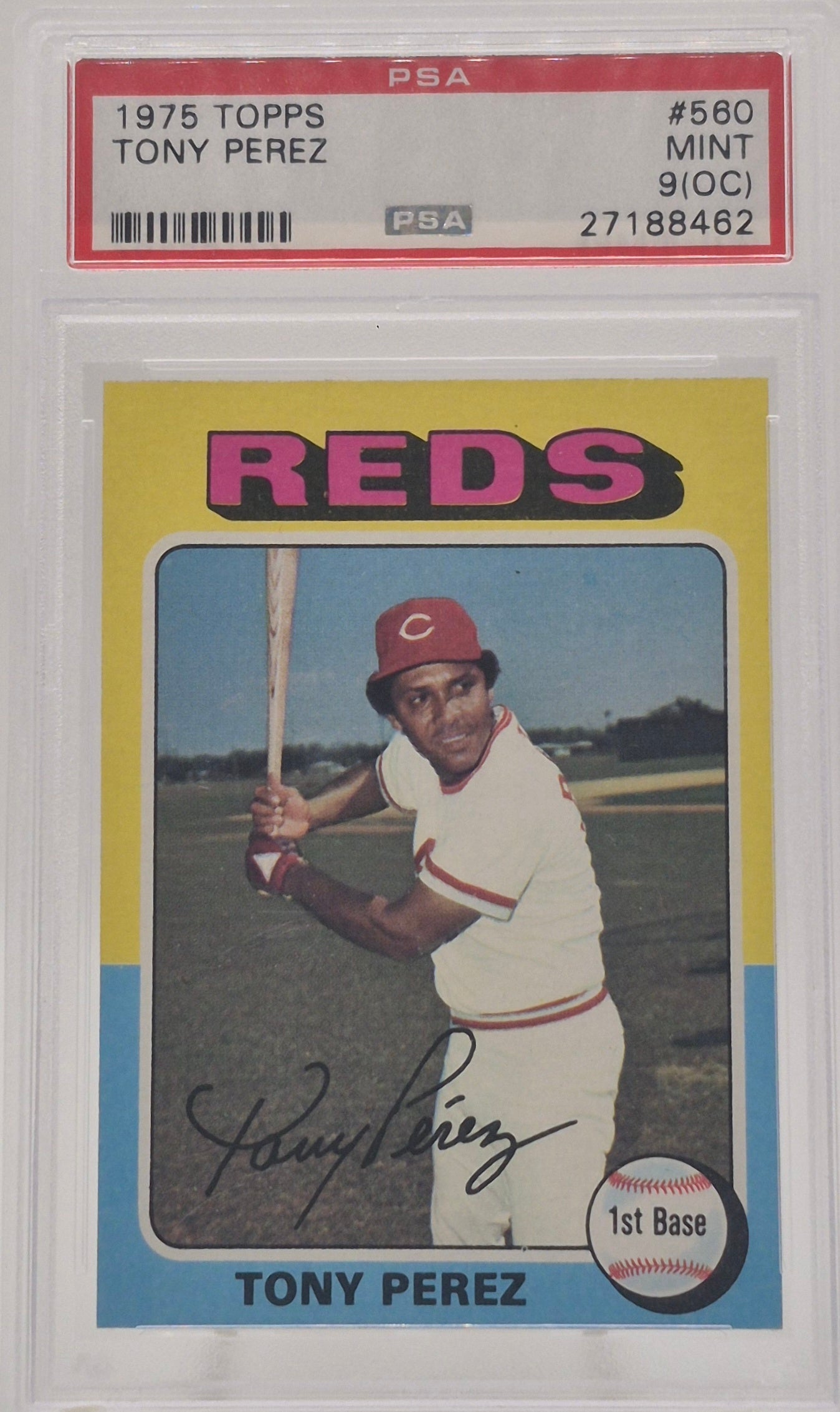 1975 Topps Tony Perez PSA 9 (OC)