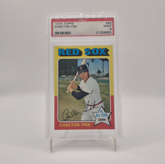 1975 Topps Carlton Fisk PSA 9