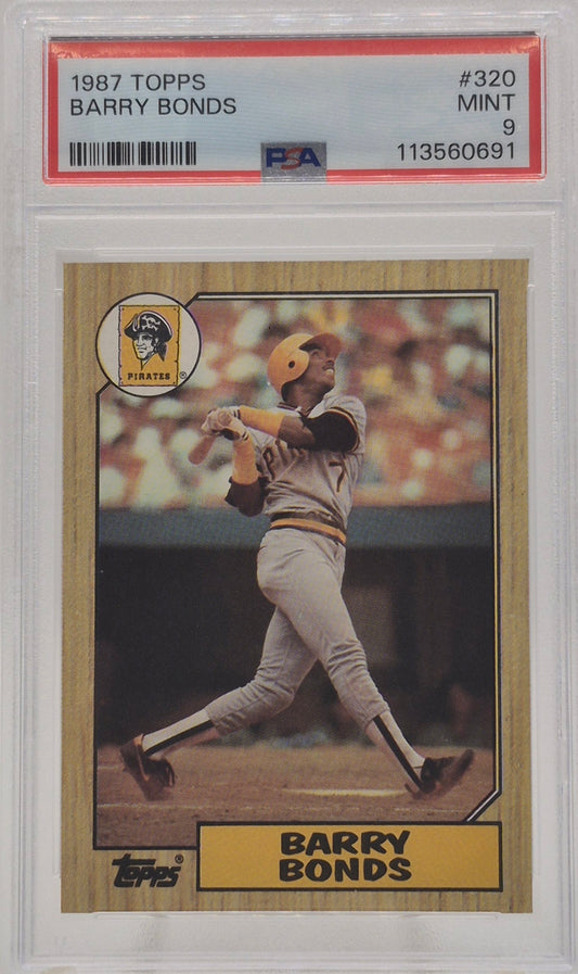 1987 Topps Barry Bonds PSA 9