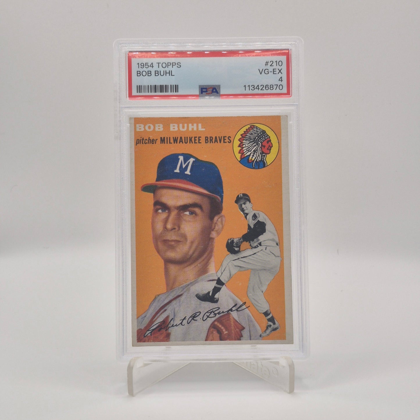 1954 Topps Bob Buhl PSA 4