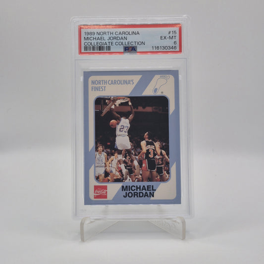 1989 North Carolina Michael Jordan Collegiate Collection PSA 6
