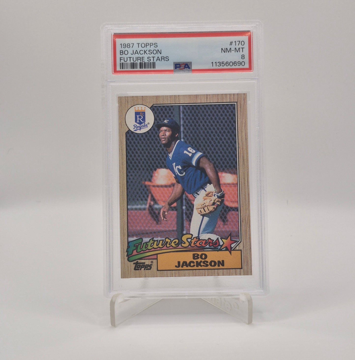 1987 Topps Bo Jackson Future Stars PSA 8