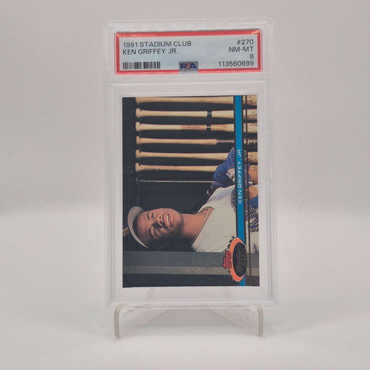 1991 Stadium Club Ken Griffey Jr. PSA 8