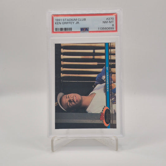 1991 Stadium Club Ken Griffey Jr. PSA 8