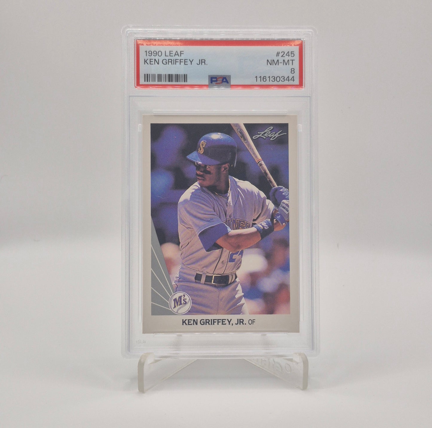 1990 Leaf Ken Griffey Jr. PSA 8