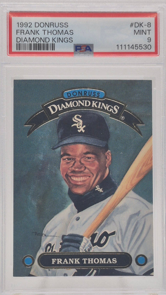 1992 Donruss Frank Thomas Diamond Kings PSA 9
