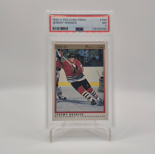 1990 O-Pee-Chee Premier Jeremy Roenick PSA 7