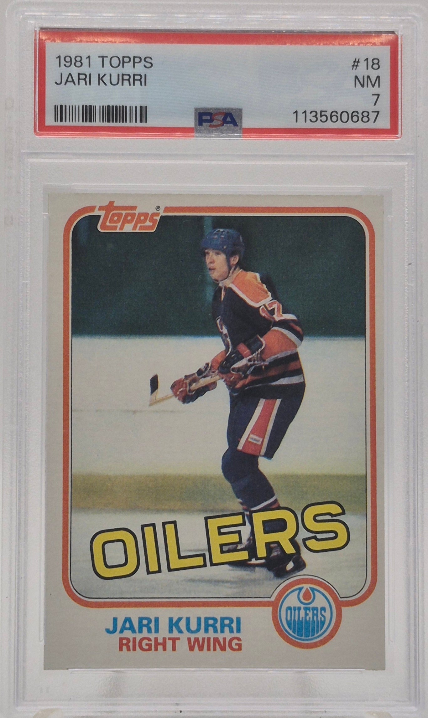 1981 Topps Jari KurrI PSA 7