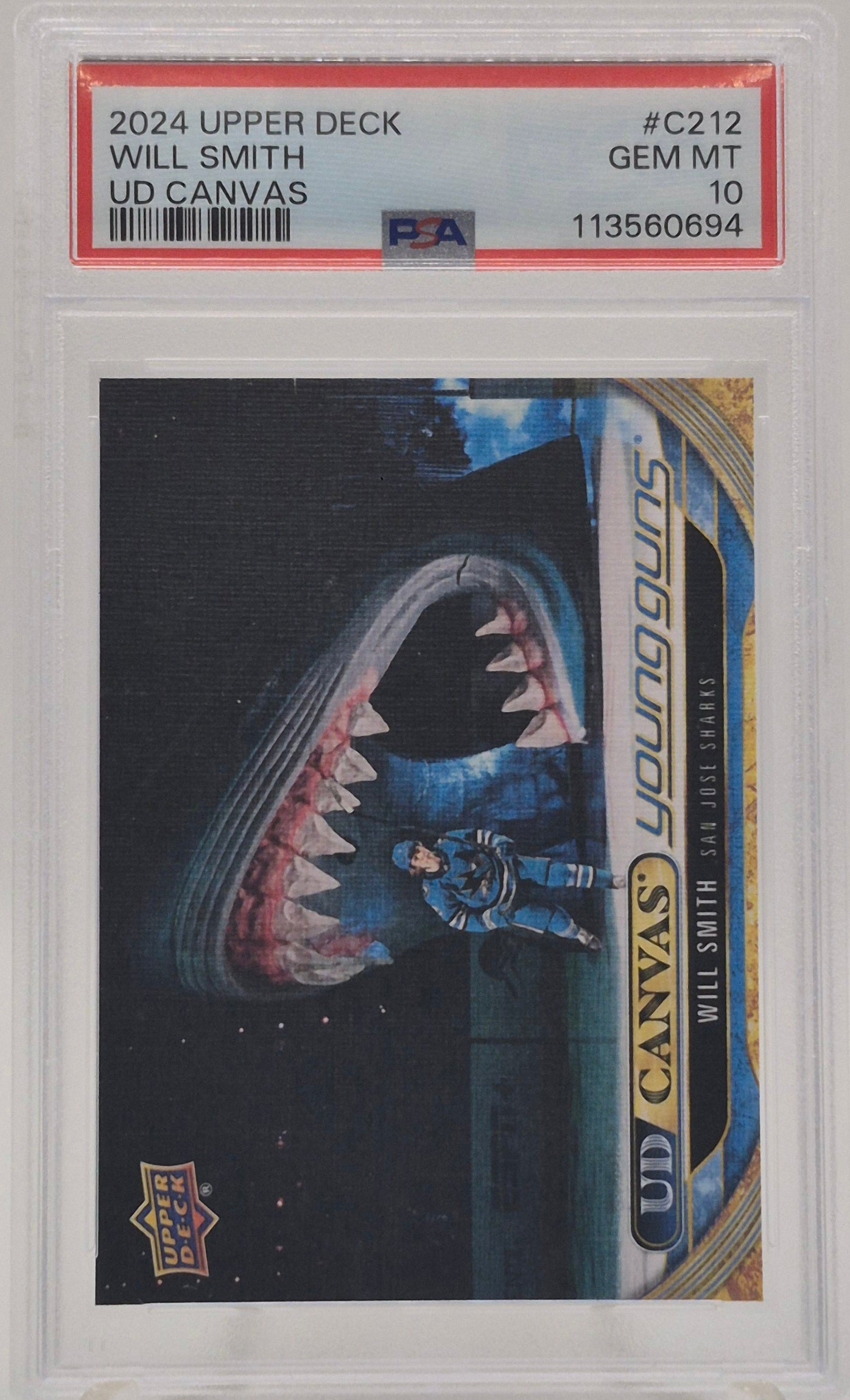 2024 Upper Deck Will Smith UD Canvas Young Guns PSA 10