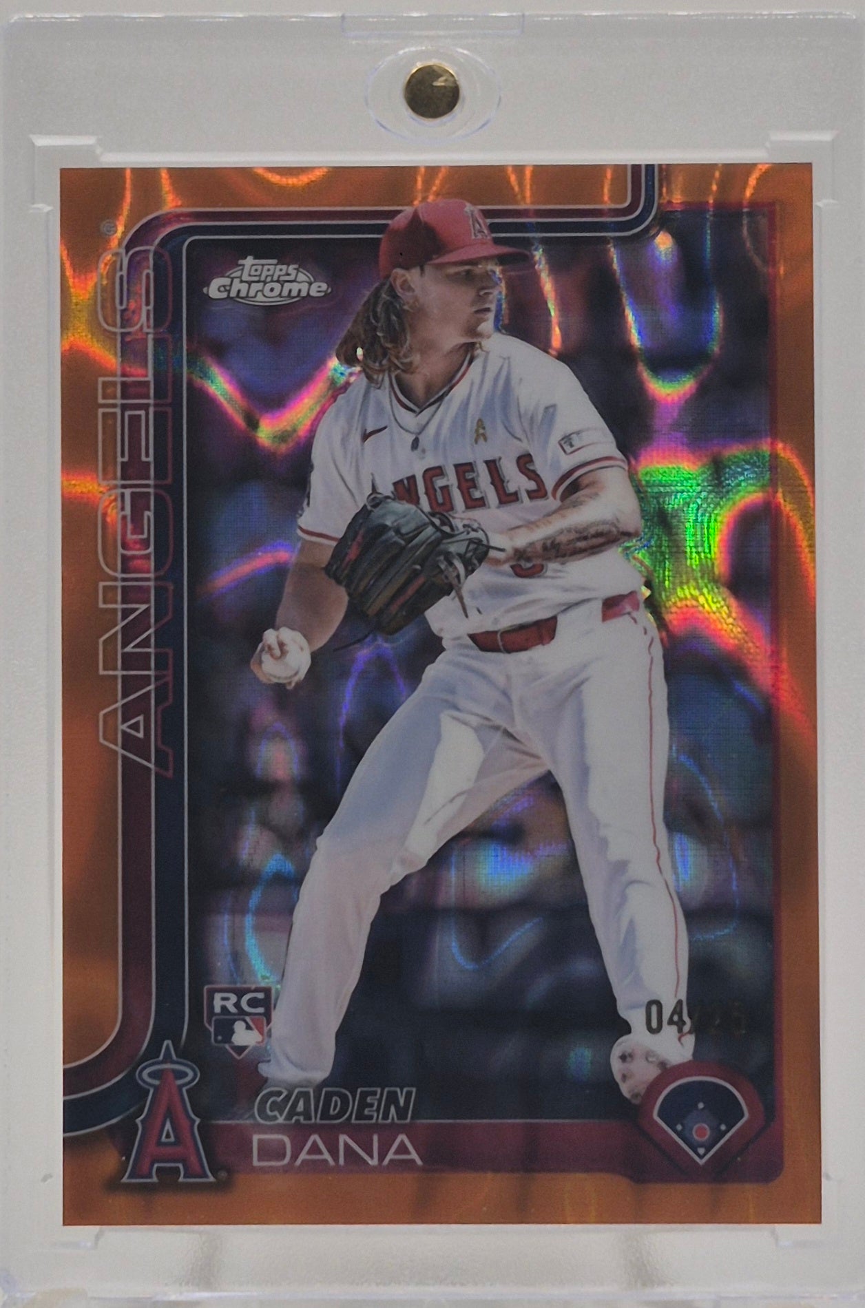 2025 Topps Chrome Caden Dana Orange Raywave /25