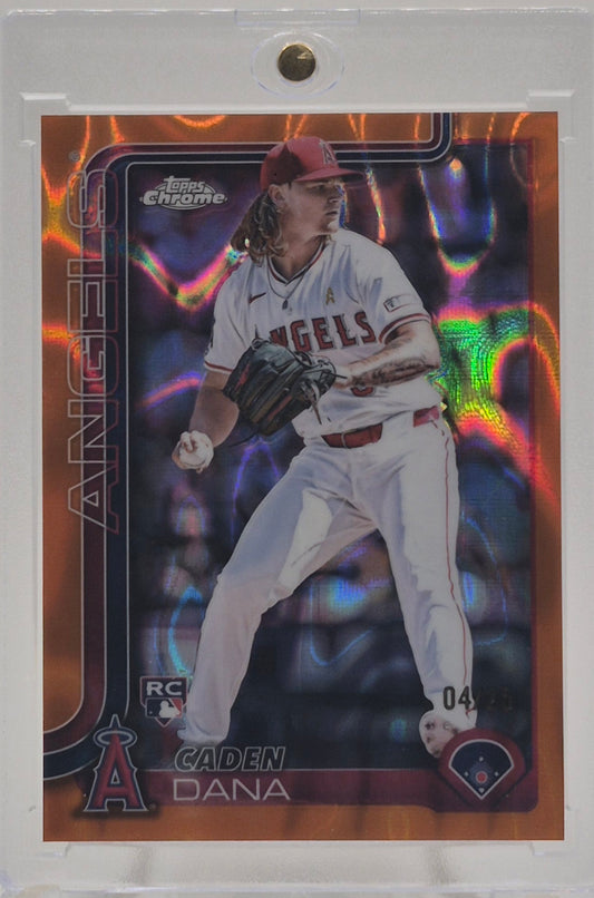 2025 Topps Chrome Caden Dana Orange Raywave /25