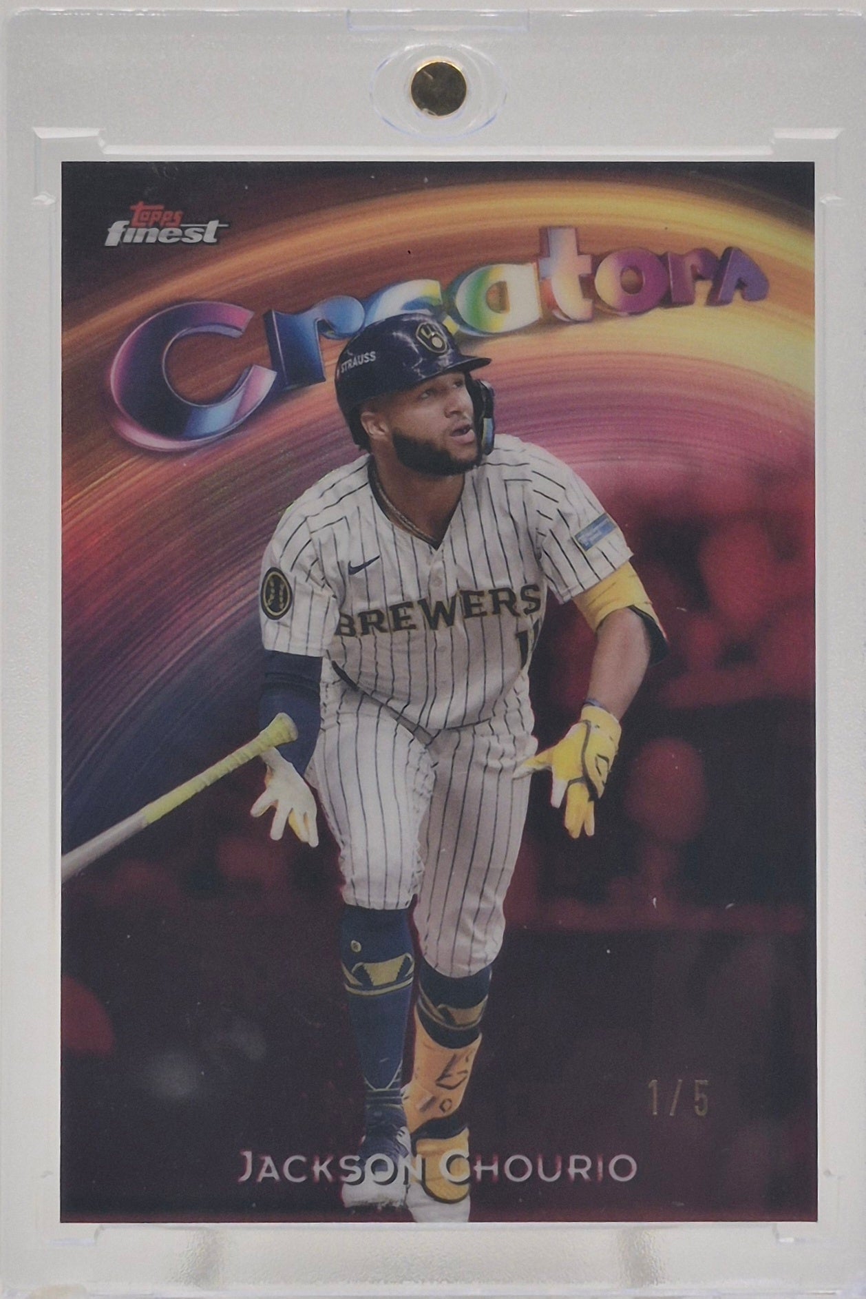 2025 Topps Finest Jackson Chourio Creators 1/5