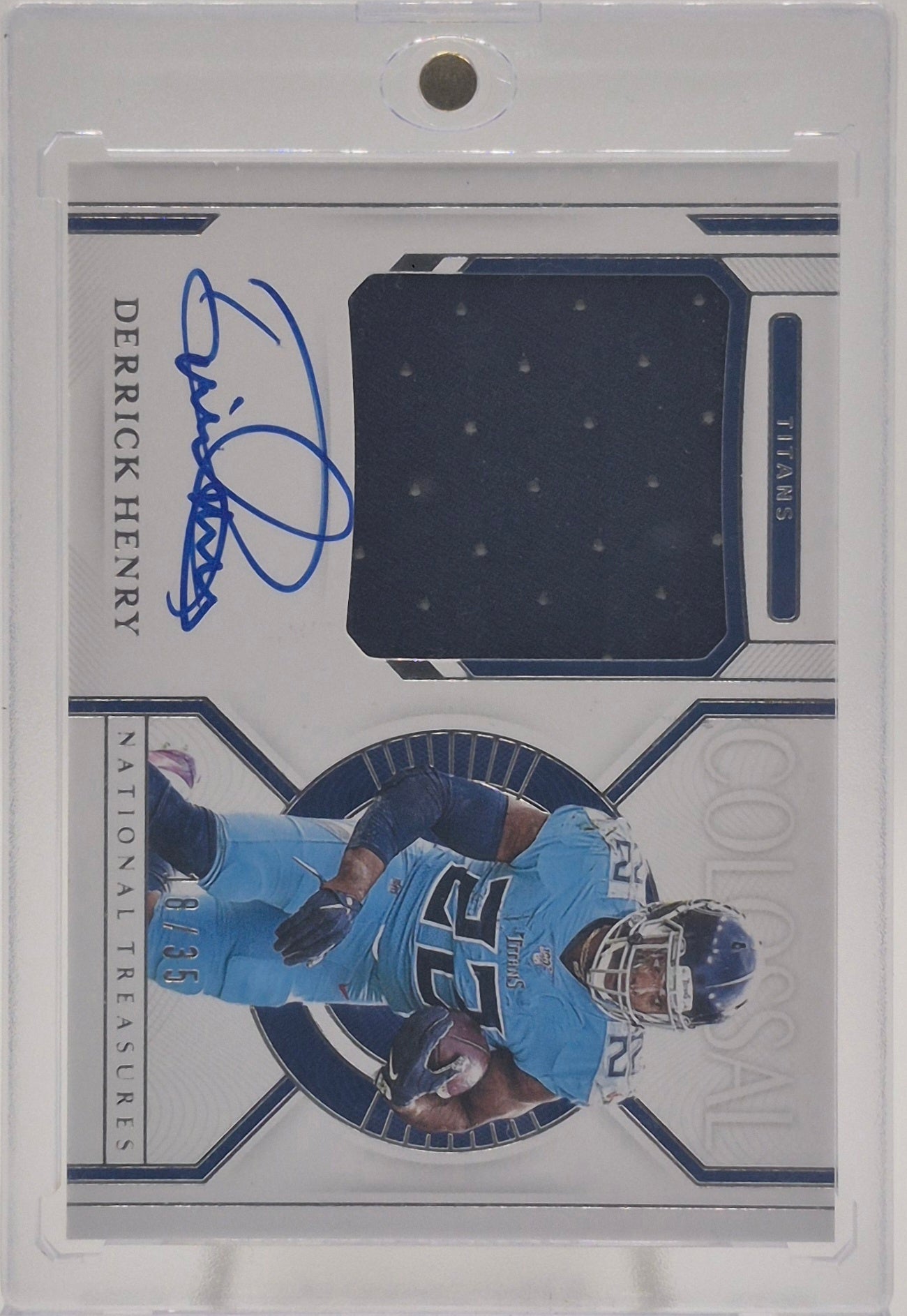 2020 Panini National Treasure Derrick Henry Colossal Autograph /35
