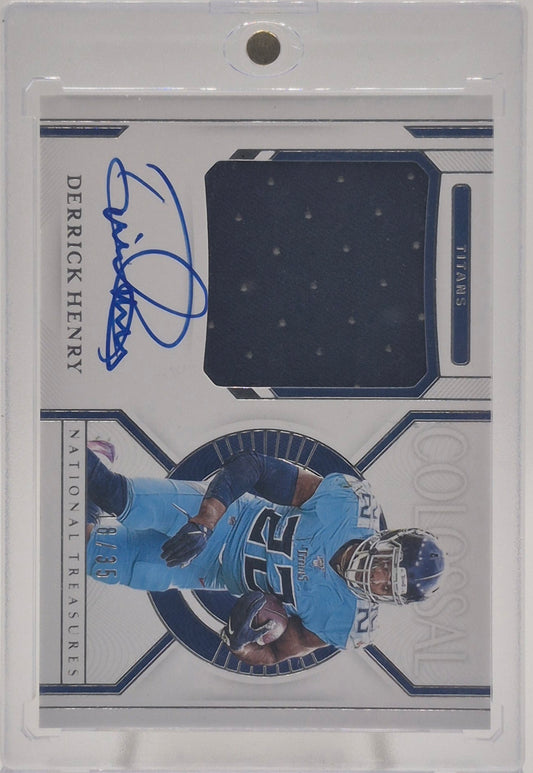 2020 Panini National Treasure Derrick Henry Colossal Autograph /35