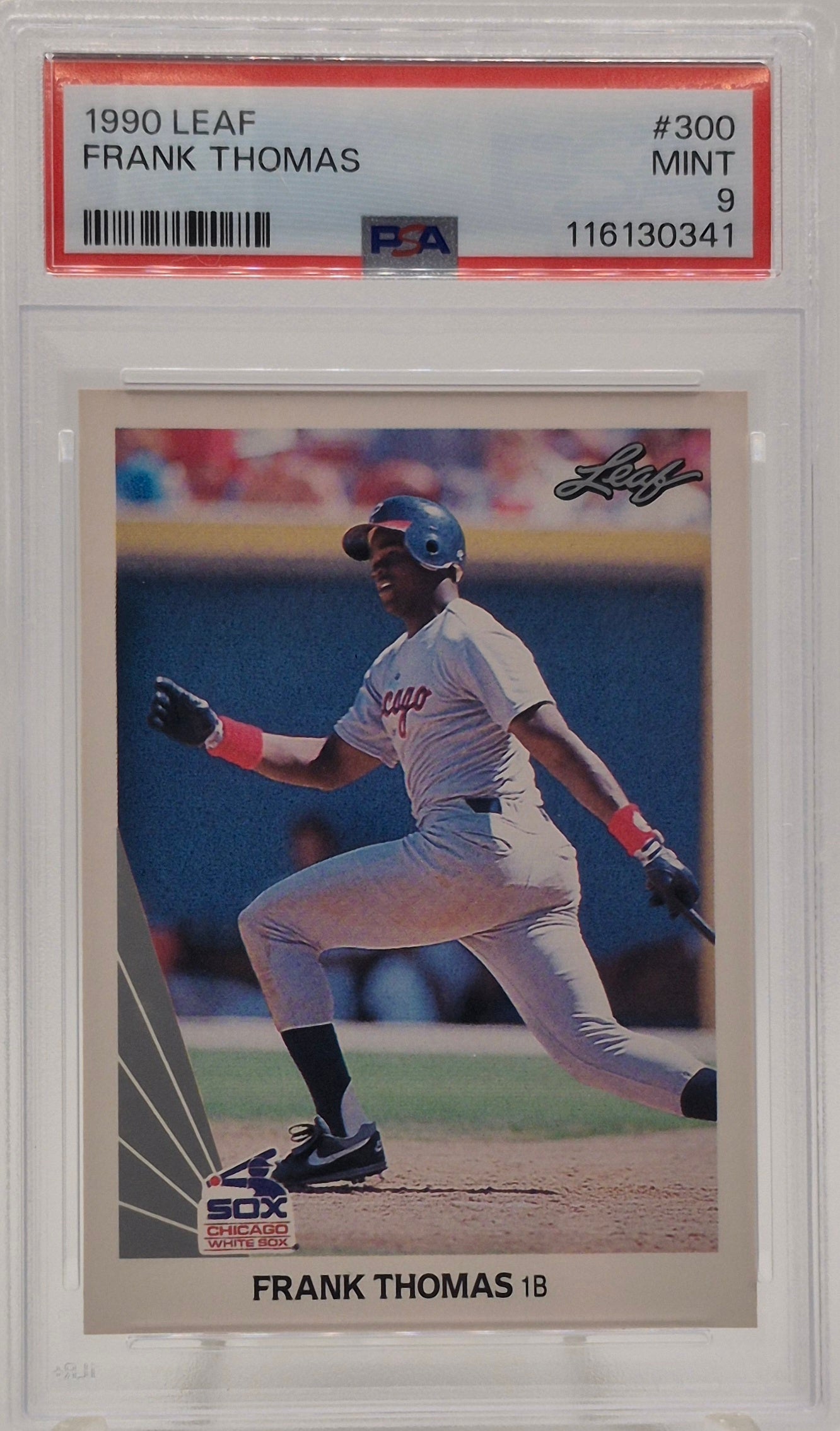 1990 Leaf Frank Thomas PSA 9