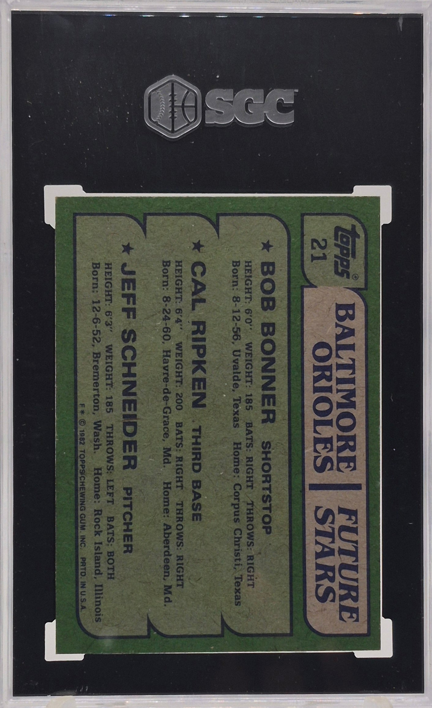 1982 Topps Cal Ripken SGC 6