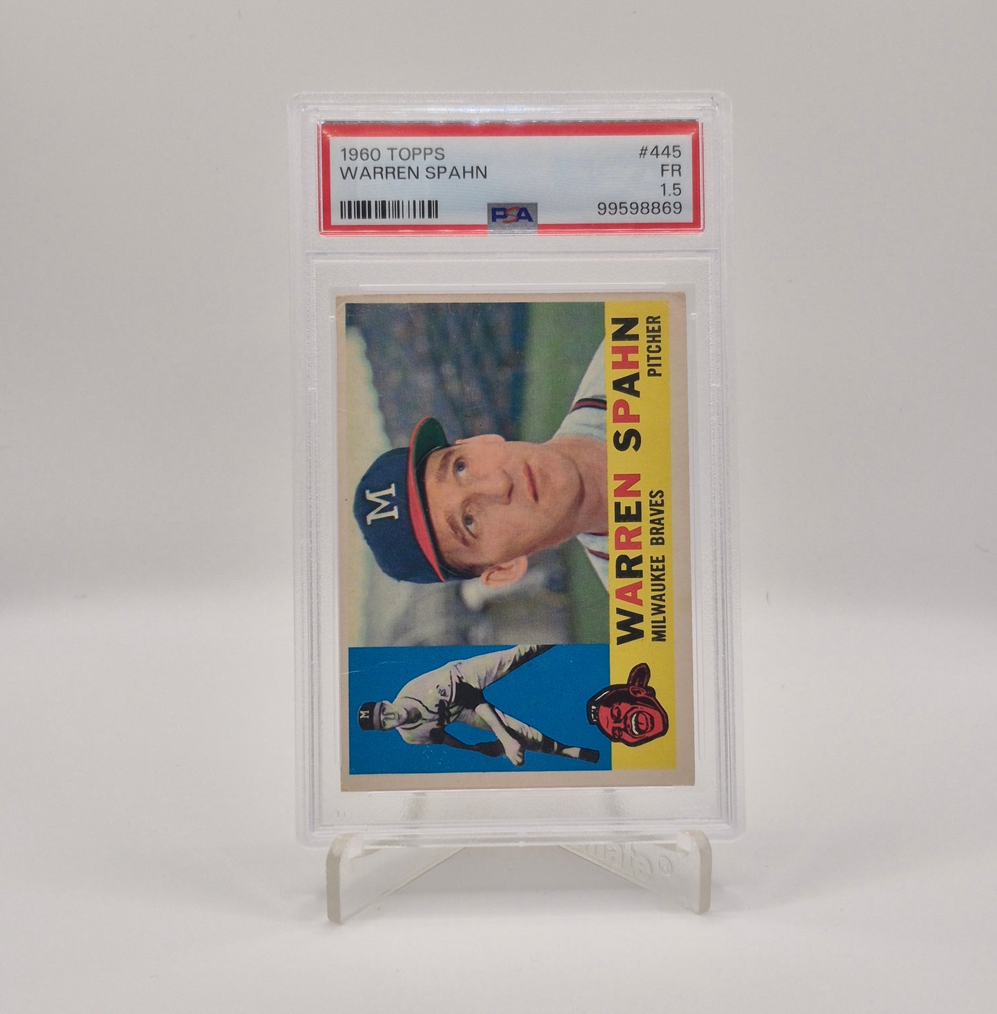 1960 Topps Warren Spahn PSA 1.5