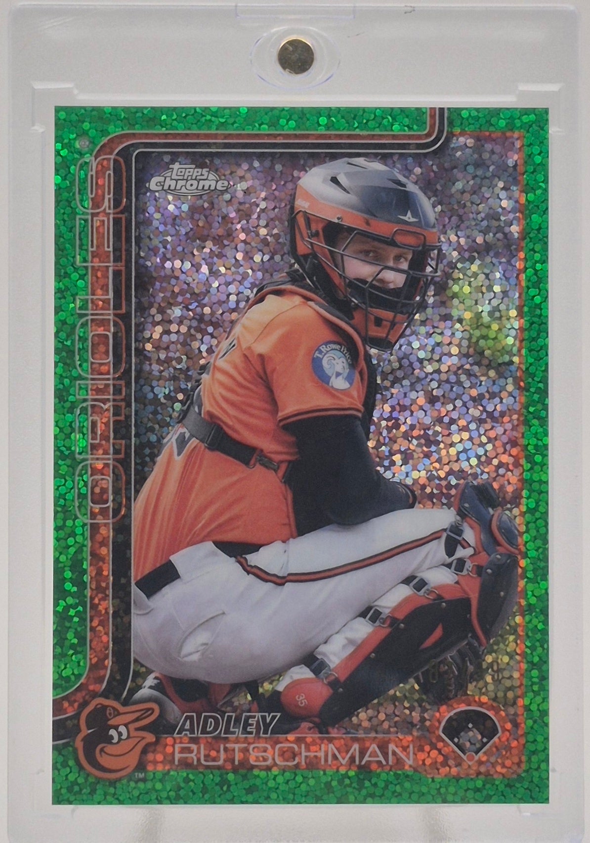 2025 Topps Chrome Adley Rutschman Image Variation Green Speckle /99