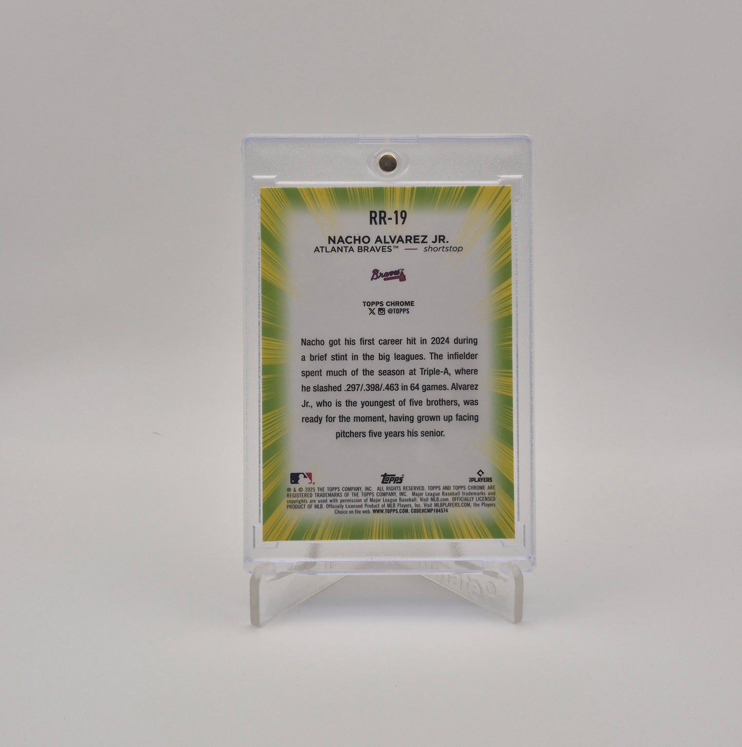 2025 Topps Chrome Nacho Alvarez Jr. Radiating Rookies