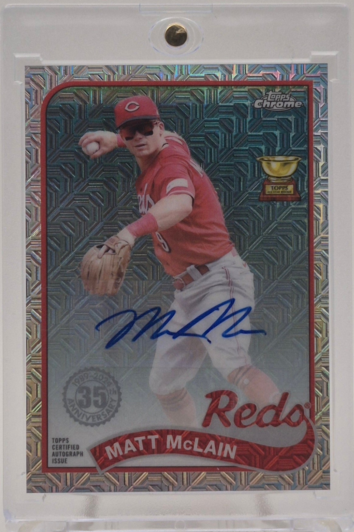 2024 Topps Matt Mclain Mojo Refractor Autograph
