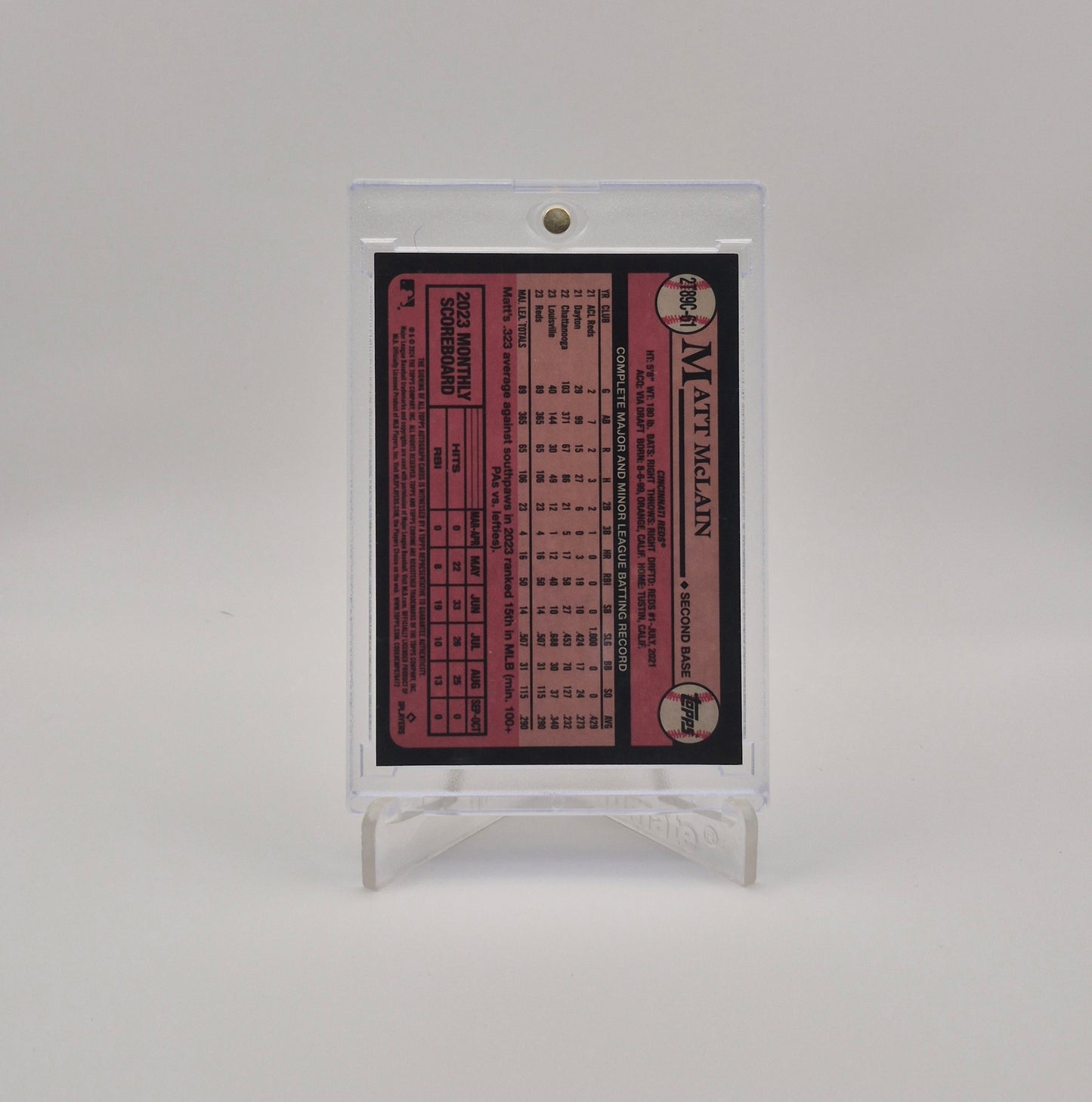 2024 Topps Matt Mclain Mojo Refractor Autograph