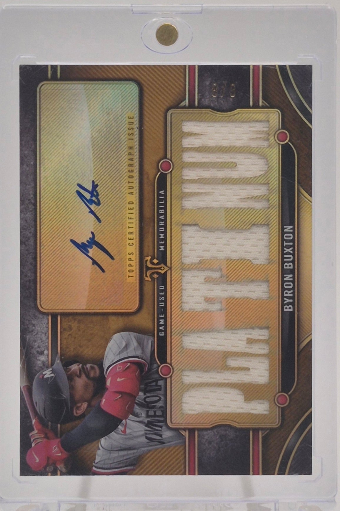 2024 Topps Triple Threads Byron Buxton Autograph Platinum /9