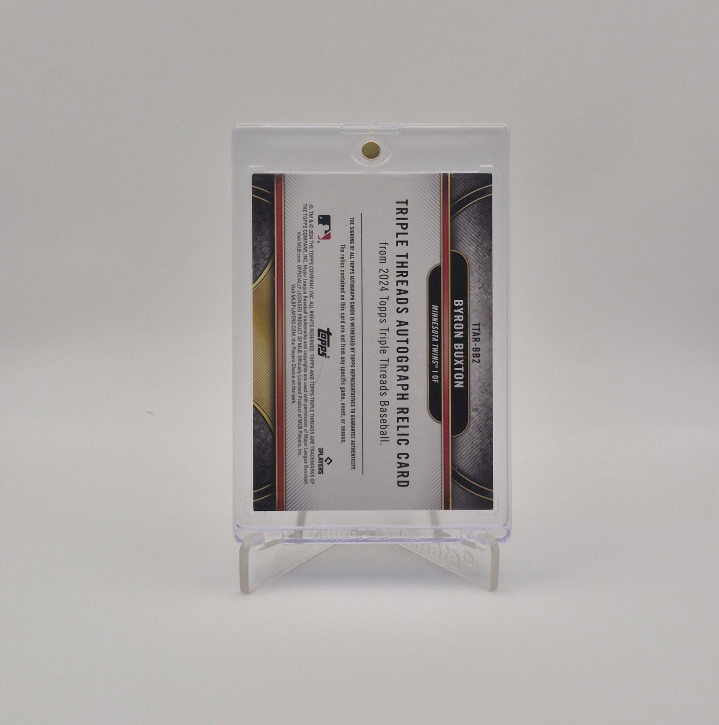 2024 Topps Triple Threads Byron Buxton Autograph Platinum /9