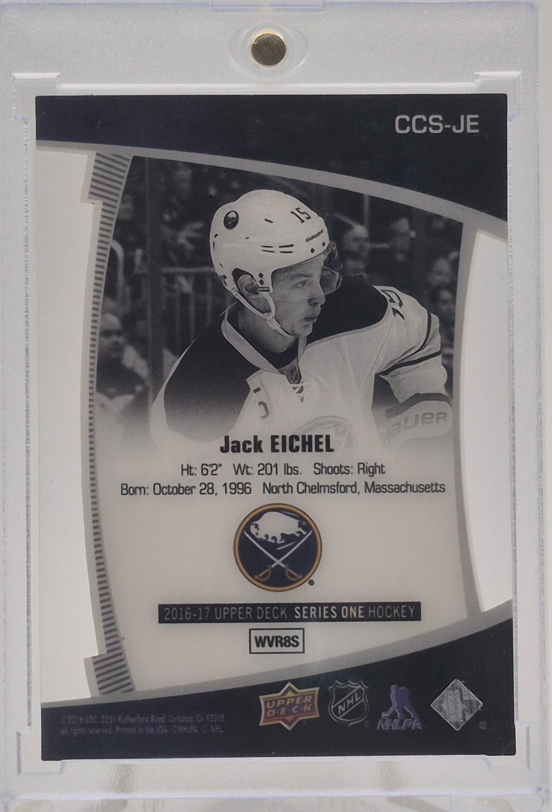 2016-17 Upper Deck Jack Eichel Clear Cut Superstars