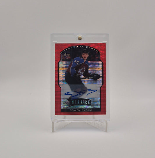 2020-21 Upper Deck Allure Bowen Byram Red Rainbow Autograph /199