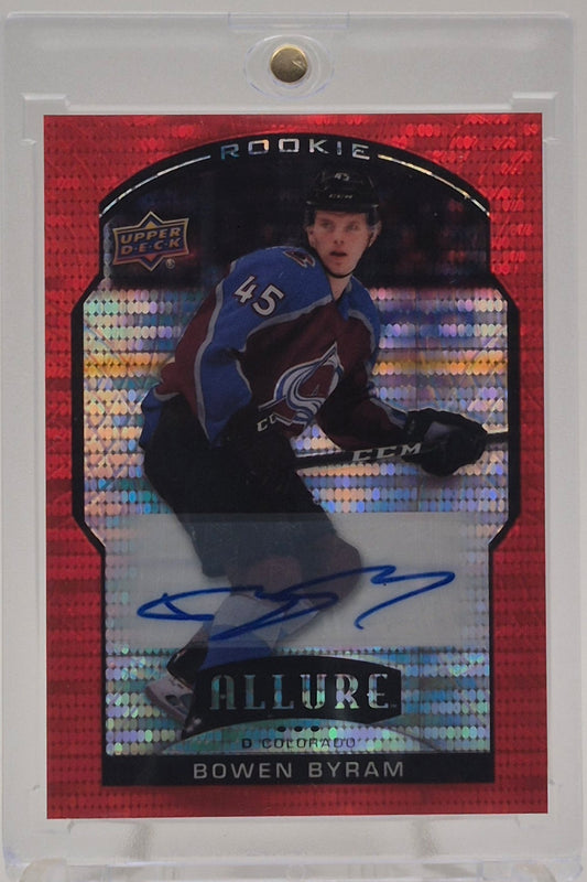 2020-21 Upper Deck Allure Bowen Byram Red Rainbow Autograph /199