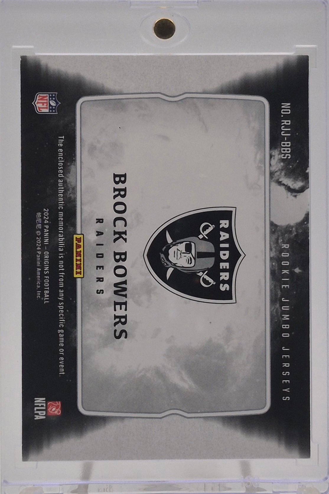 2024 Panini Origins Brock Bowers Future Fabrics /25
