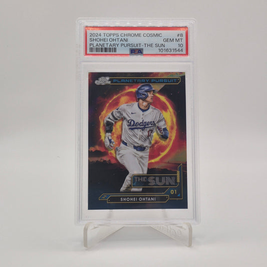 2024 Topps Chrome Cosmic Shohei Ohtani Planetary Pursuit The Sun PSA 10