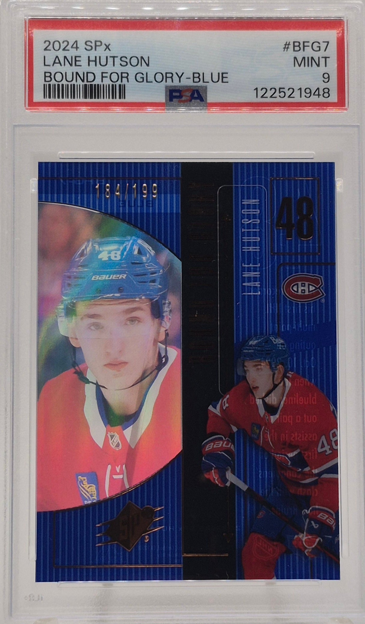 2024 SPx Lane Hutson Bound For Glory Blue /199